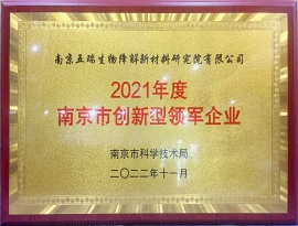 2021年度南京市创新型领军企业